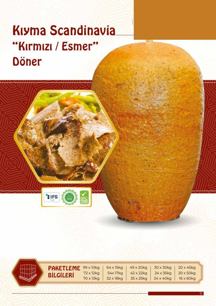 Kıyma Scandinavia “Kırmızı / Esmer”Döner